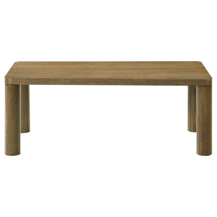 Castlewood 2-piece Cocktail Coffee Table Set Brown Oak