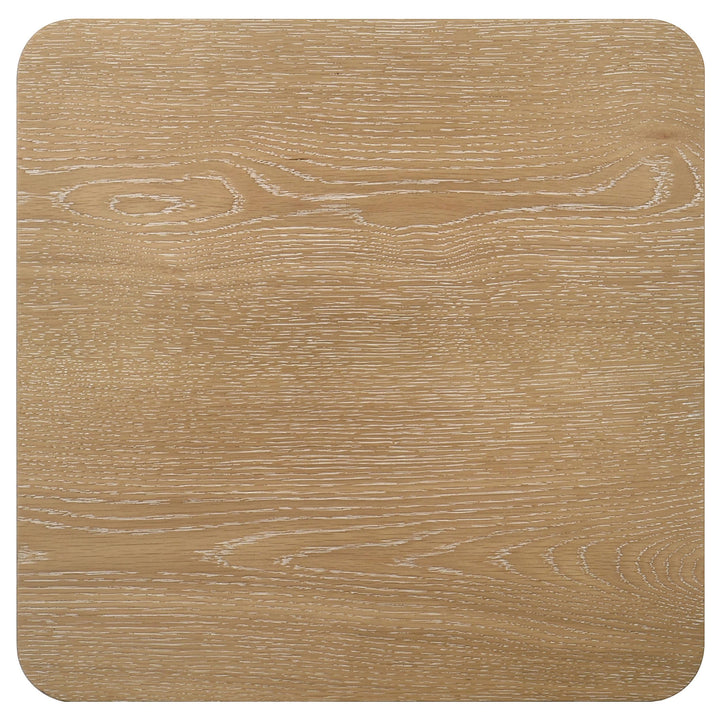 Castlewood Engineered Wood Accent Side End Table Light Oak