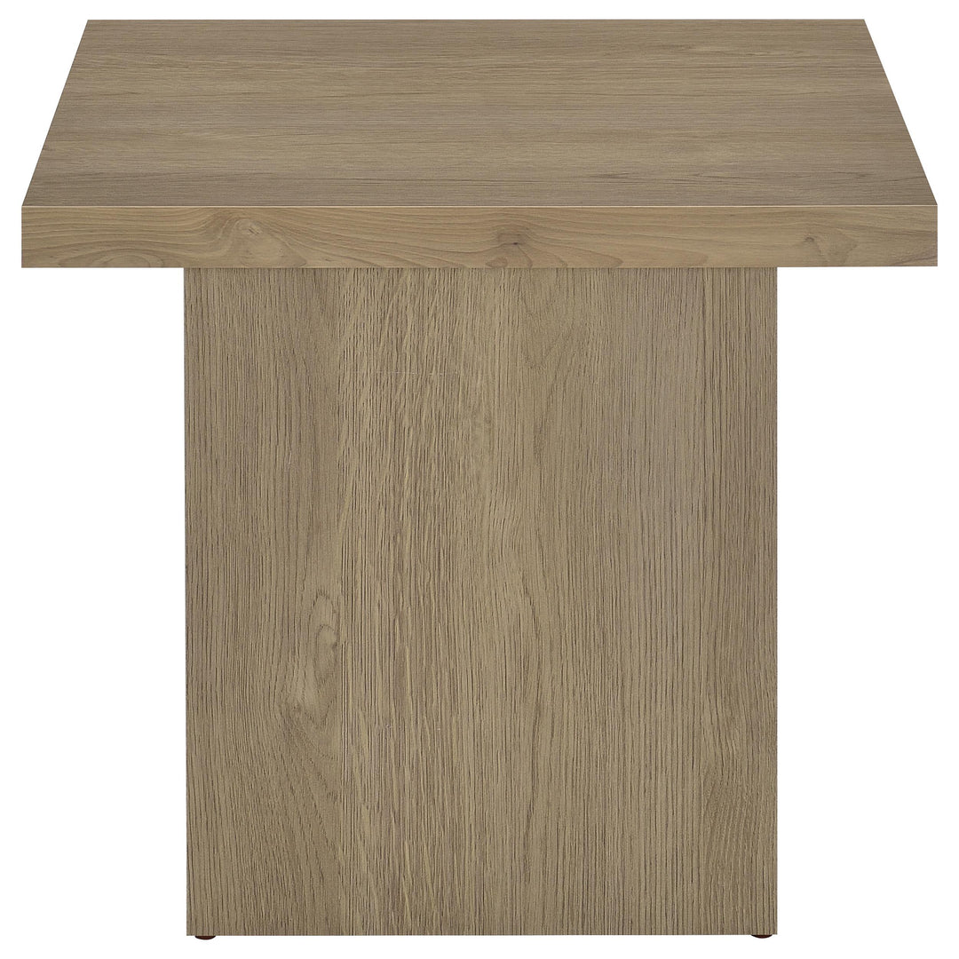 Devar Square Engineered Wood Side End Table Latte