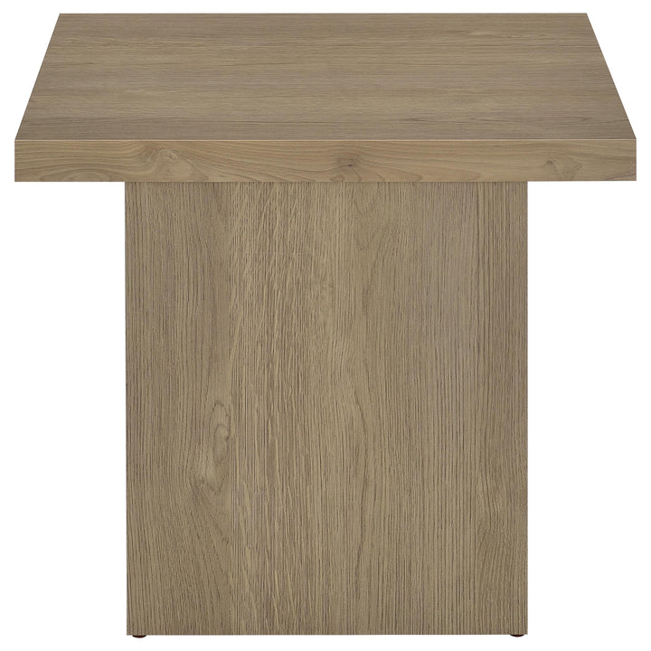 Devar Square Engineered Wood Side End Table Latte