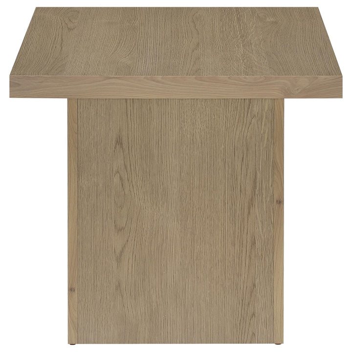 Devar Square Engineered Wood Side End Table Latte