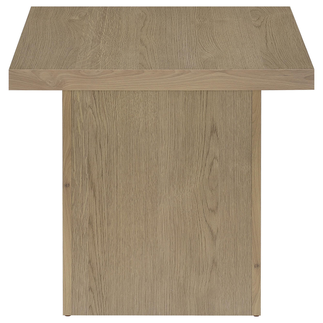 Devar 2-piece Square Cocktail Coffee End Table Set Latte