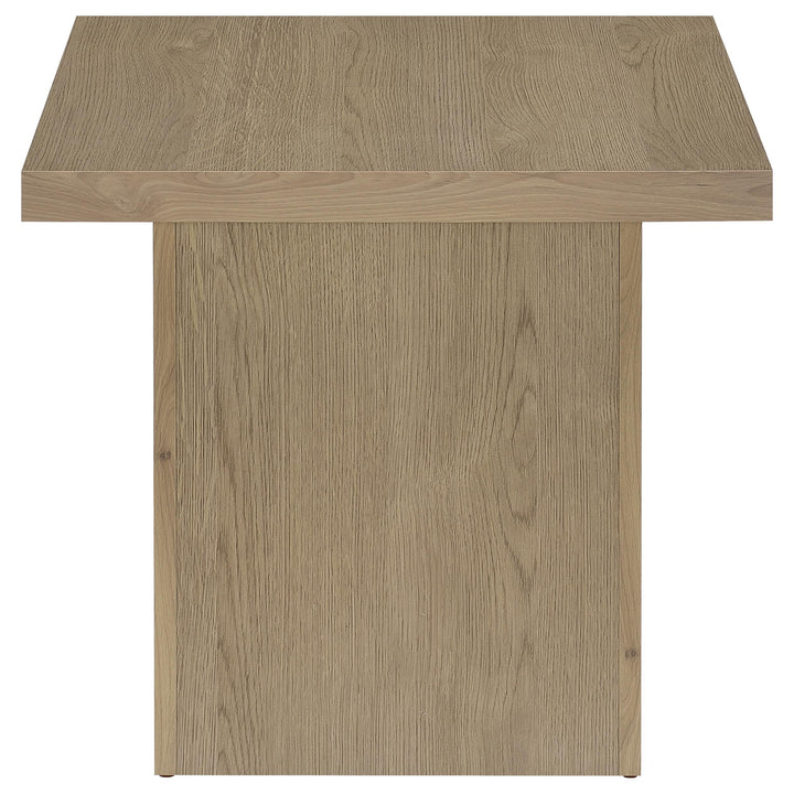 Devar 2-piece Square Cocktail Coffee End Table Set Latte