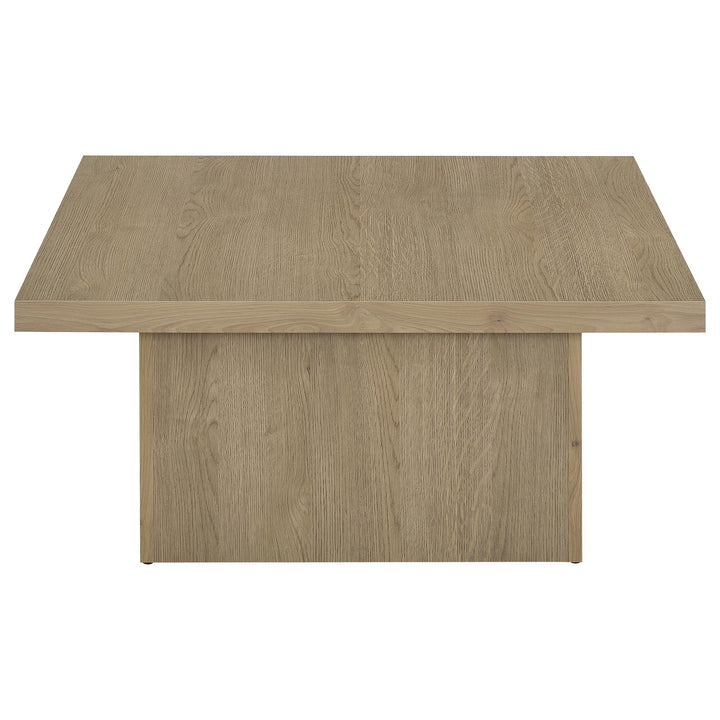 Devar 2-piece Square Cocktail Coffee End Table Set Latte