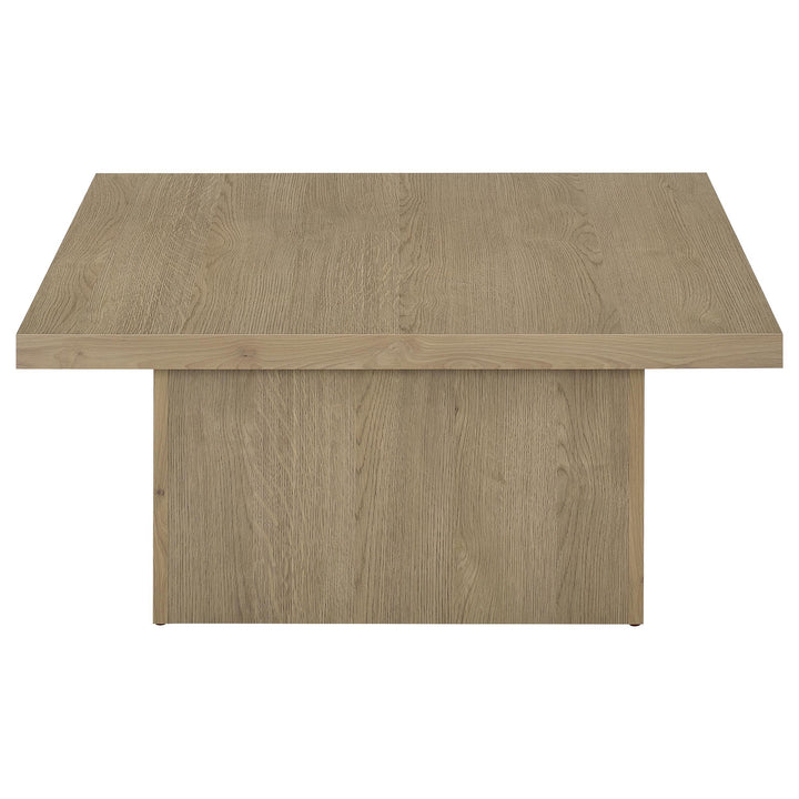 Devar 2-piece Square Cocktail Coffee End Table Set Latte