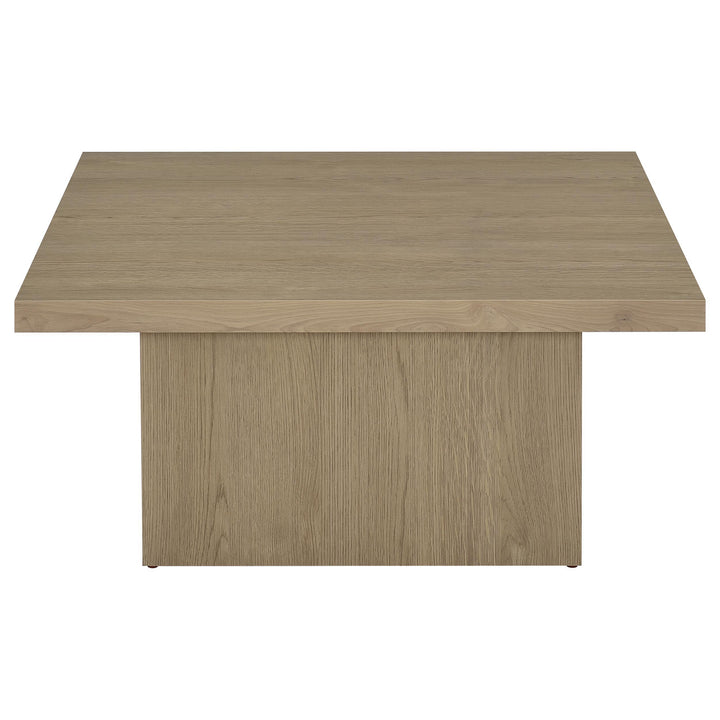 Devar 3-piece Square Cocktail Coffee End Table Set Latte