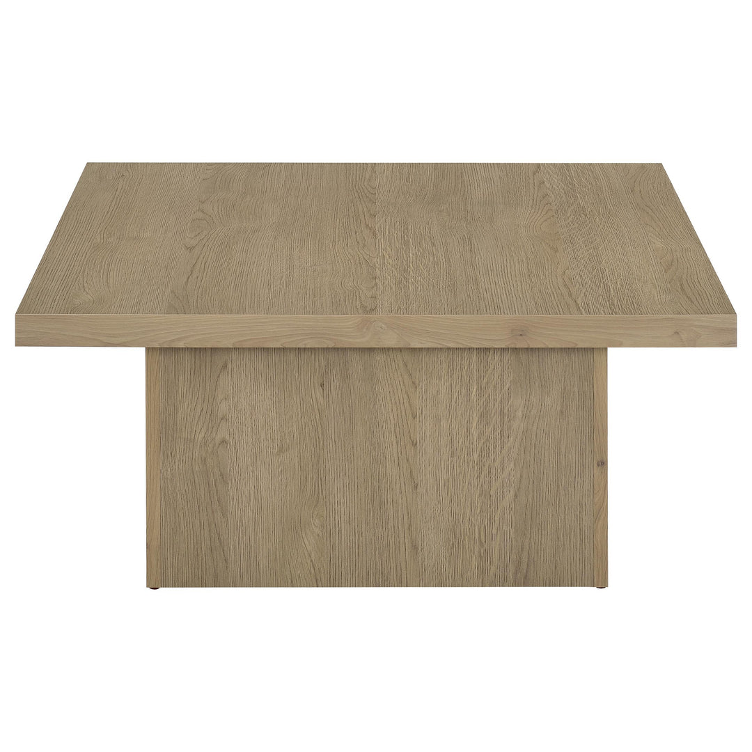 Devar 3-piece Square Cocktail Coffee End Table Set Latte