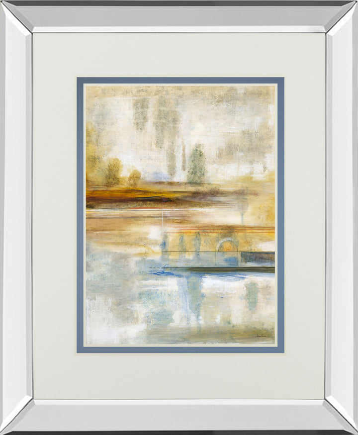 Earthscape Il By Augustine - Mirror Framed Print Wall Art - Bronze