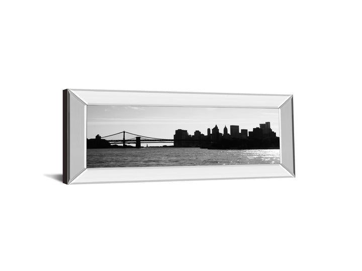 Ny Scenes I By Jeff Pica - Mirror Framed Print Wall Art - Black