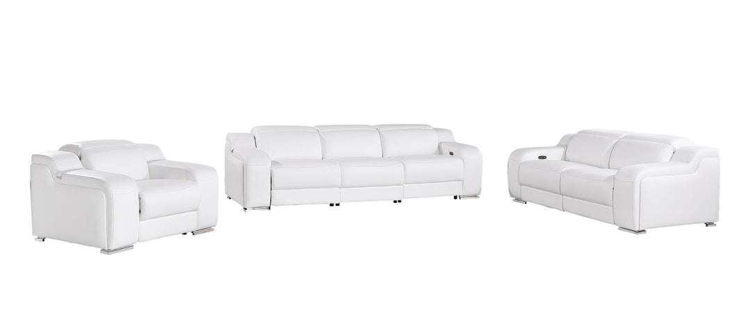 1116 - 6-Piece Modular Power Reclining Sofa, Loveseat &amp; Chair Set In With 6 Power Recliners &amp; Power Headrests