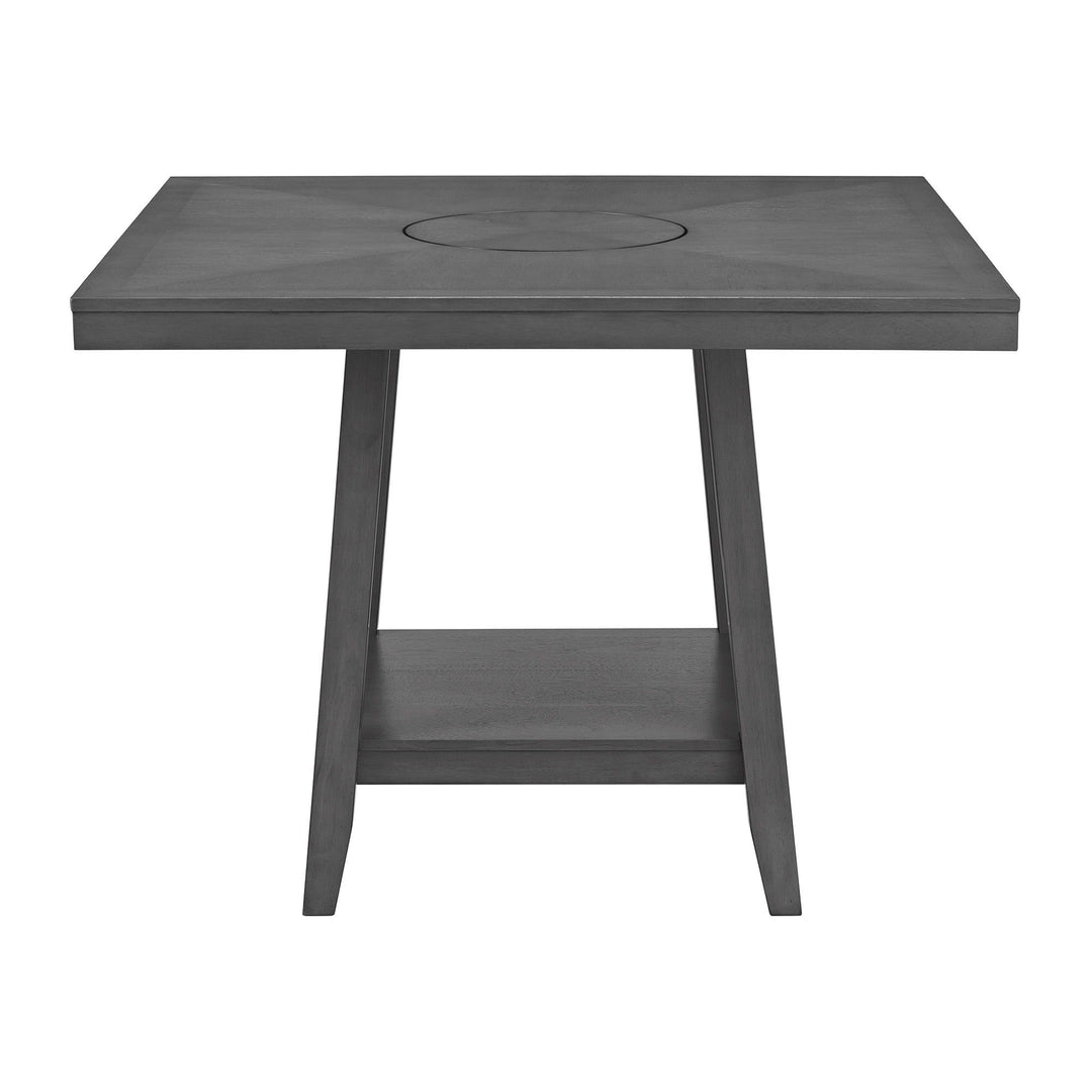 Seneca - Square Counter Table With Lazy Susan