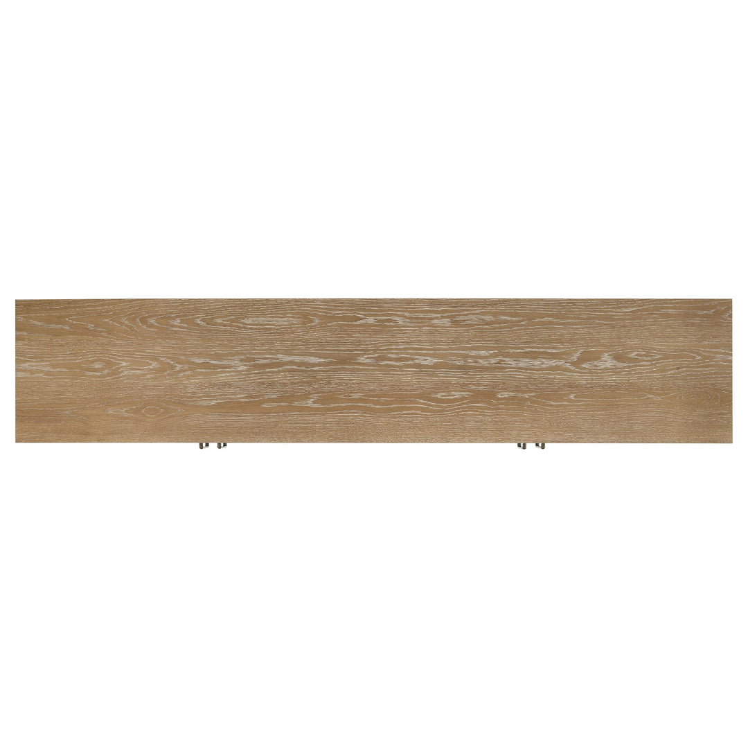 Brenham 79-inch 4-door TV Stand Media Console Washed Oak