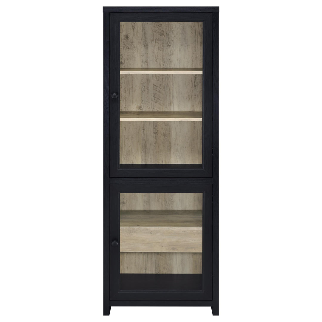 Denison 3-piece Entertainment Center 79-inch TV Stand Black