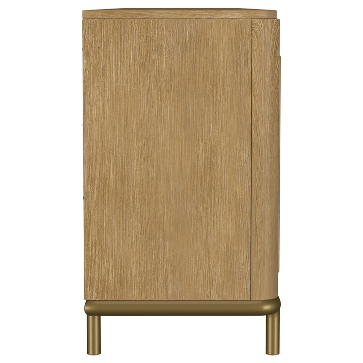 Arini Rattan Cane 2-door TV Stand Media Console Sand Wash
