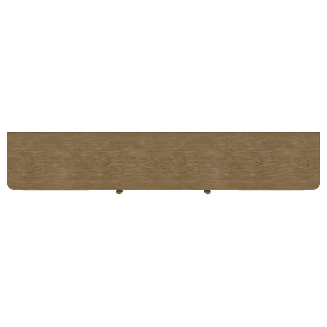 Arini Rattan Cane 2-door TV Stand Media Console Sand Wash