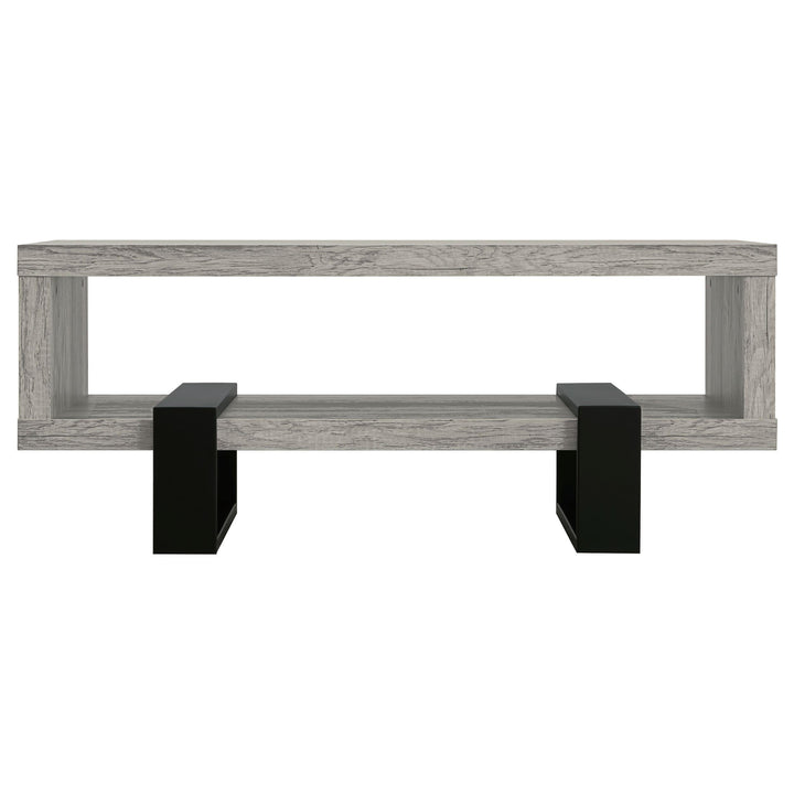 Dinard Engineered Wood Cocktail Coffee Table Grey Driftwood