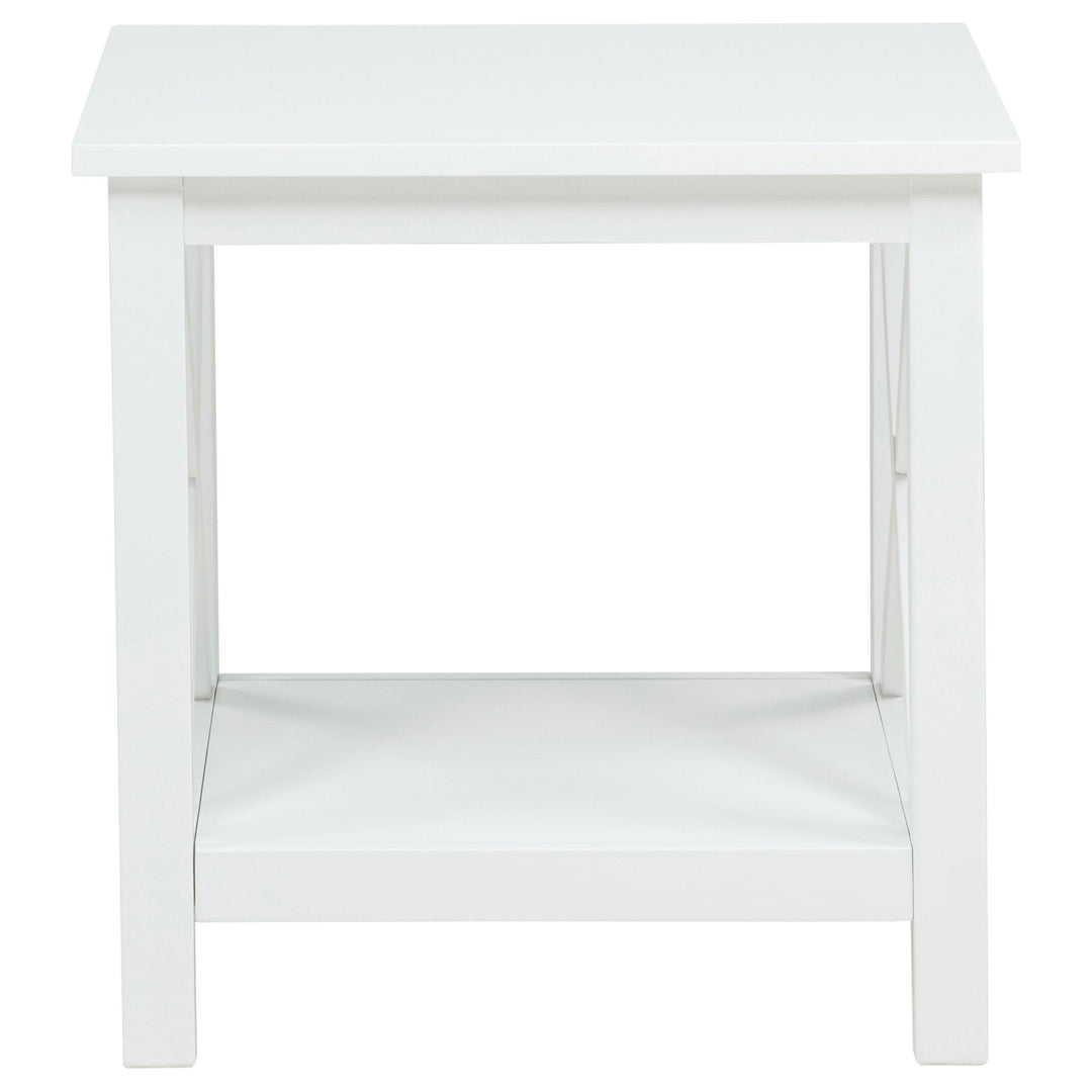 Skyview 2-piece Rectangular Lift Top Coffee Table Set White