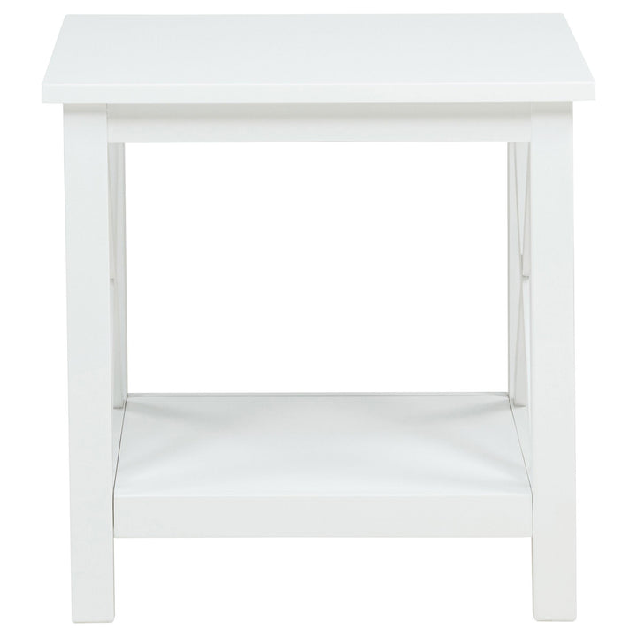 Skyview 2-piece Rectangular Lift Top Coffee Table Set White