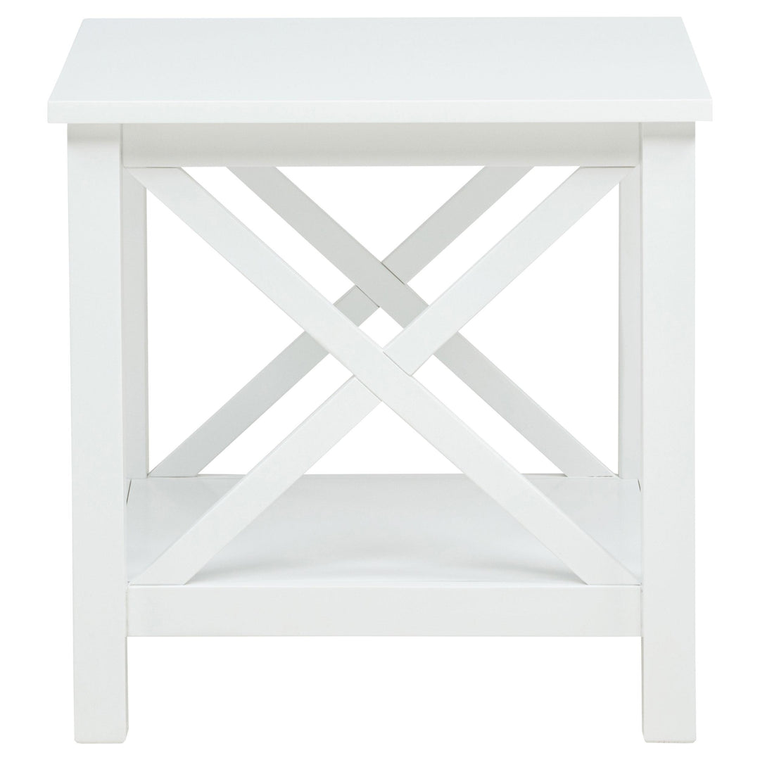 Skyview 3-piece Rectangular Lift Top Coffee Table Set White