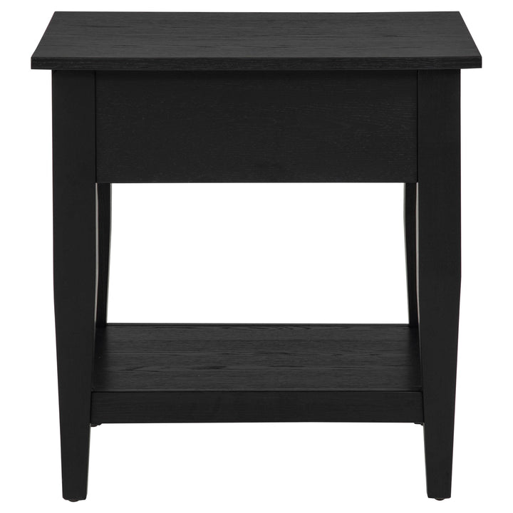 Lindenton 1-drawer Wood Occasional Side End Table Black