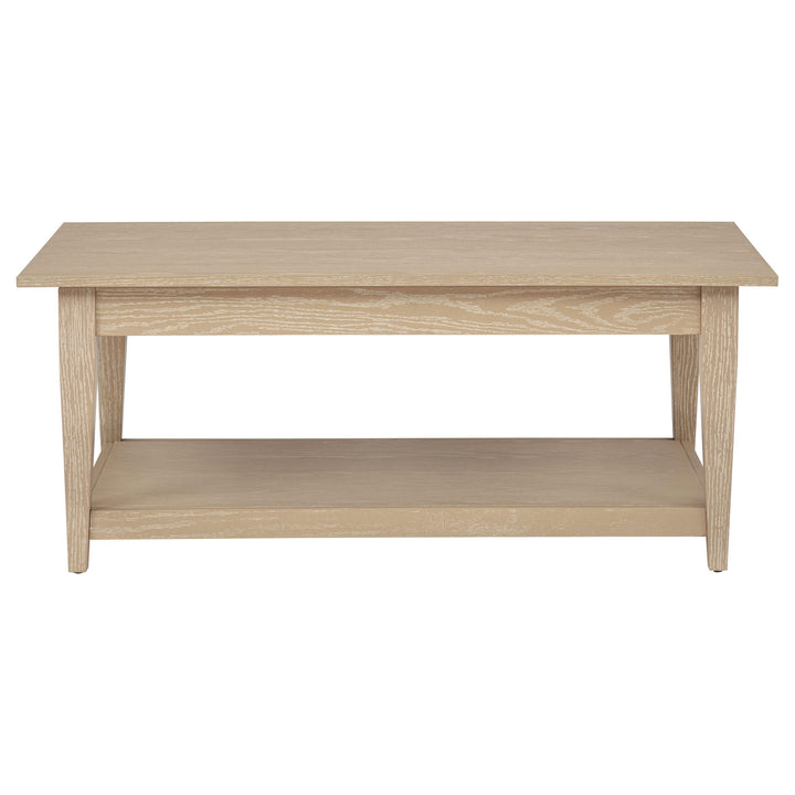 Lindenton 2-piece Wood Lift-Top Coffee and End Table Set Blonde