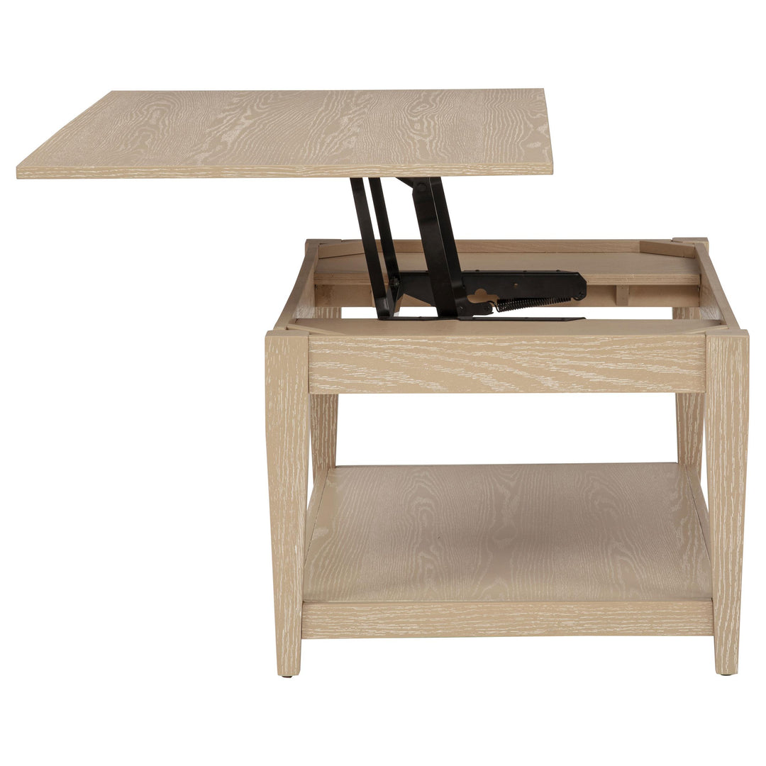 Lindenton Lift-Top Occasional Cocktail Coffee Table Blonde