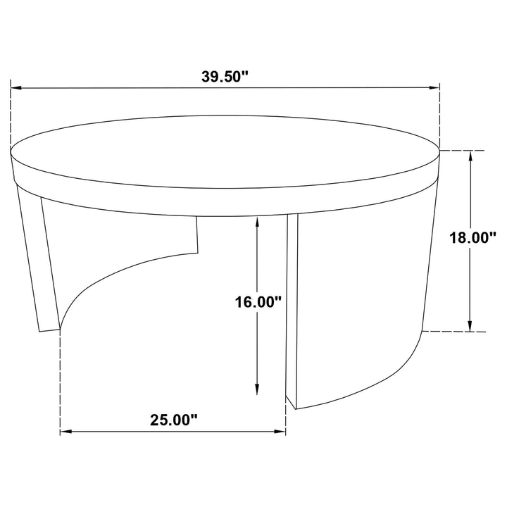 Sweeney 2-piece Coffee and End Occasional Table Set Black