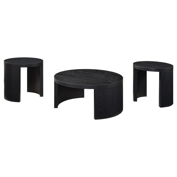 Sweeney 3-piece Coffee and End Occasional Table Set Black