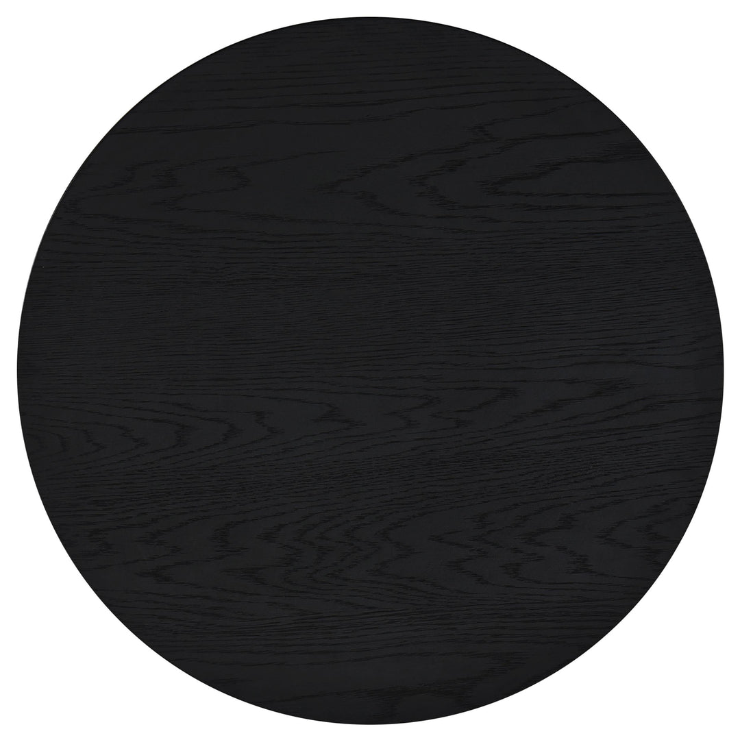 Sweeney 39-inch Round Wood Occasional Cocktail Coffee Table Black