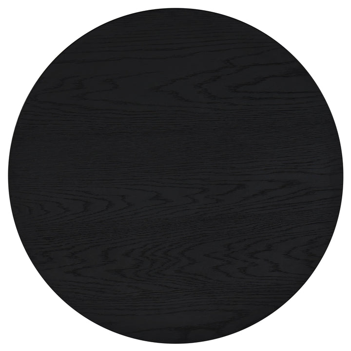 Sweeney 39-inch Round Wood Occasional Cocktail Coffee Table Black