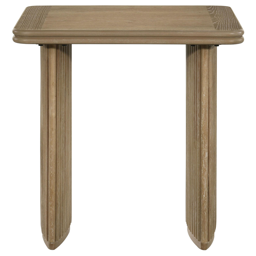 Adina 2-piece Wood Coffee Table Set Distressed Light Brown