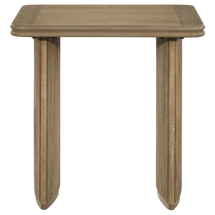 Adina 3-piece Wood Coffee Table Set Distressed Light Brown