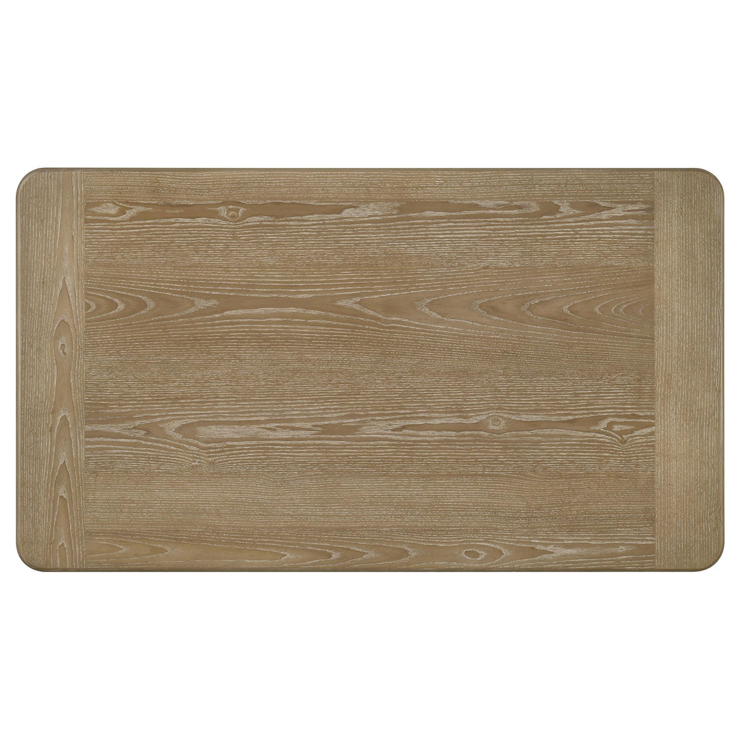 Adina Rectangular Wood Coffee Table Distressed Light Brown