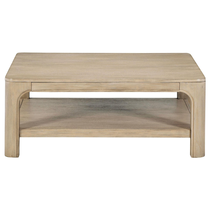 Solano 2-piece Square Coffee Table Set Weathered Mango