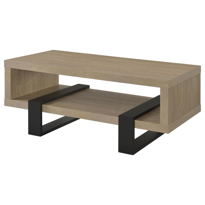Dinard Engineered Wood Cocktail Coffee Table Latte