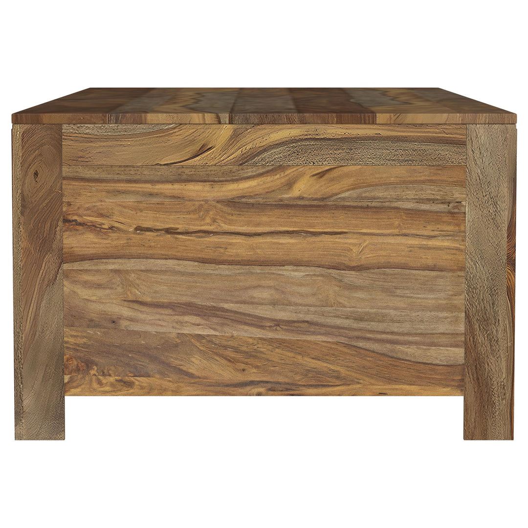 Esther 6-drawer Solid Wood Coffee Table Natural Sheesham