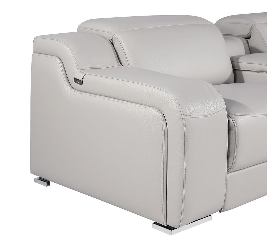 1116 - 8-Piece U-Shaped Sectional Sofa In With 4 Power Recliners &amp; Power Headrests