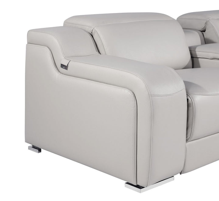 1116 - 8-Piece U-Shaped Sectional Sofa In With 4 Power Recliners &amp; Power Headrests