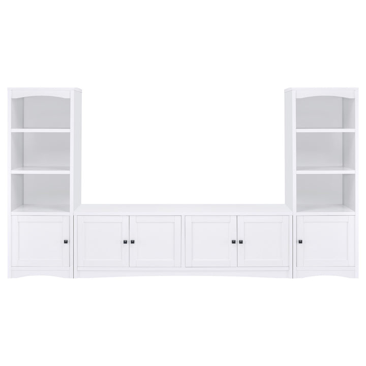 Laughlin 3-piece Entertainment Center TV Stand White