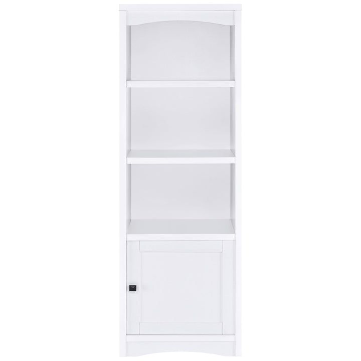 Laughlin 4-shelf Engineered Wood Media Tower White