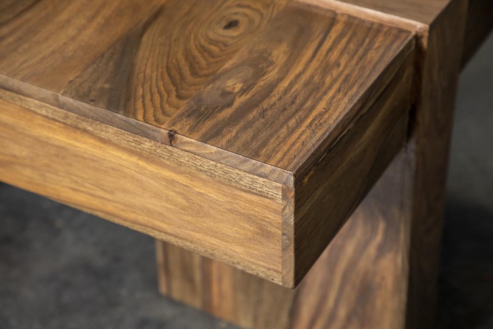 Samira Square Solid Wood Coffee Table Natural Sheesham