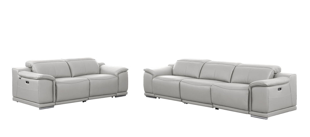 9762 - 5-Piece Modular Power Reclining Sofa And Loveseat Set With 5 Power Recliners In
