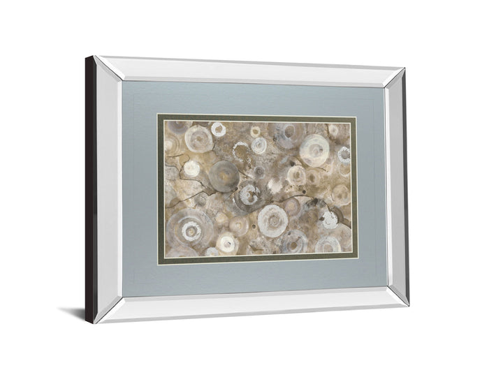 Natural Agate By Albena Hristova - Mirror Framed Print Wall Art - Beige