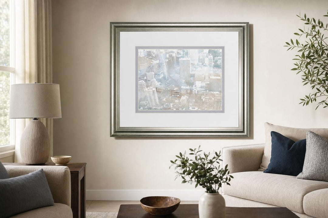 34x40 Empire View II By DanMeneely - Silver