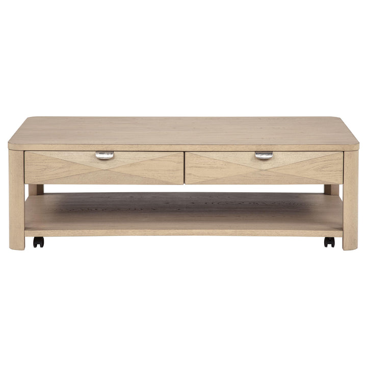 Marcelo 2-piece Coffee Table Set with Storage Light Elm