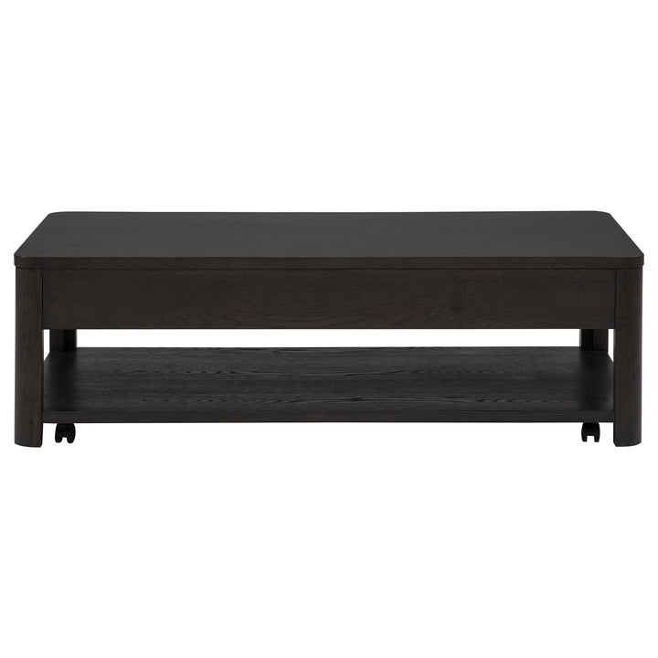 Marcelo Wood Coffee Table with 2 Drawers and Shelf Coffee