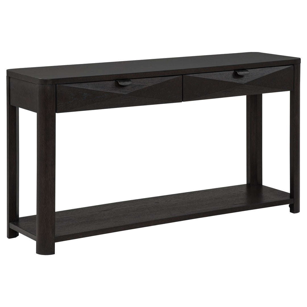 Marcelo Sofa Console Table with 2 Drawers and Shelf Coffee