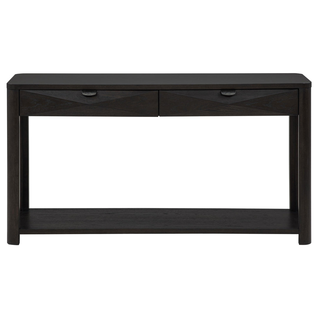 Marcelo Sofa Console Table with 2 Drawers and Shelf Coffee