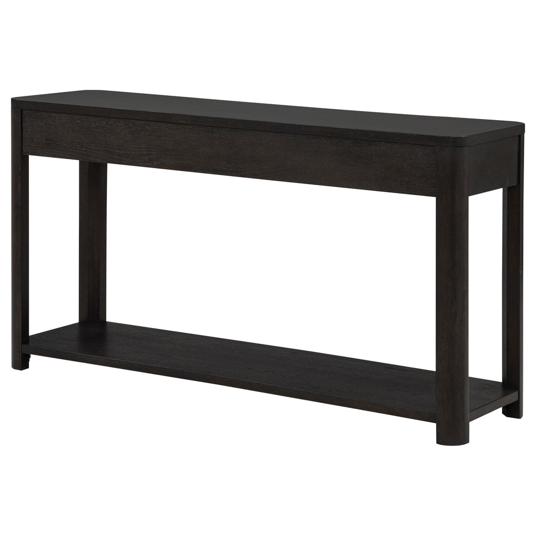 Marcelo Sofa Console Table with 2 Drawers and Shelf Coffee