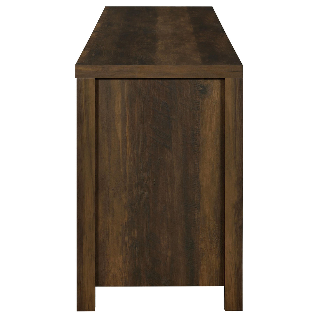 Madra 2-door Engineered Wood 79-inch TV Stand Dark Pine